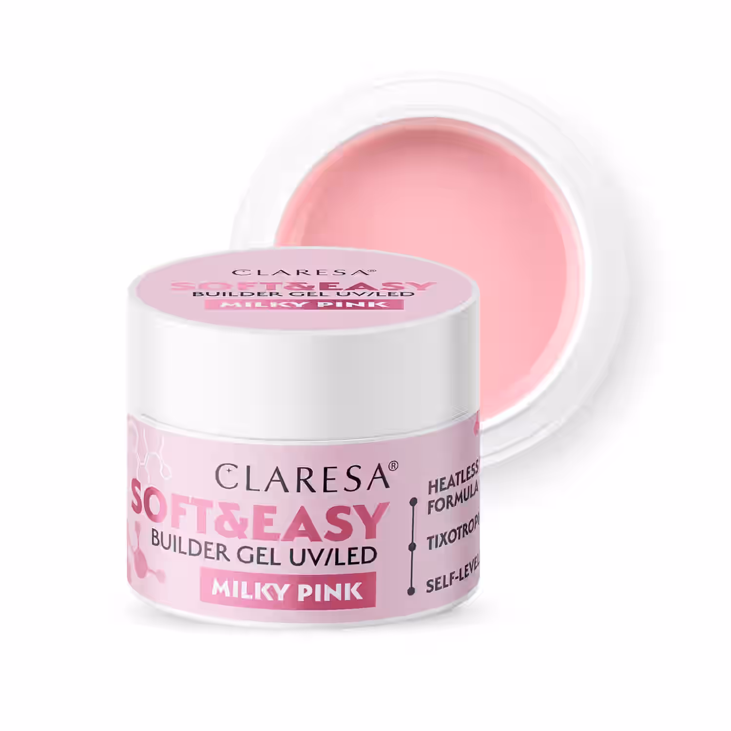 CLARESA - Soft&Easy Builder Gel Milky Pink - 45g