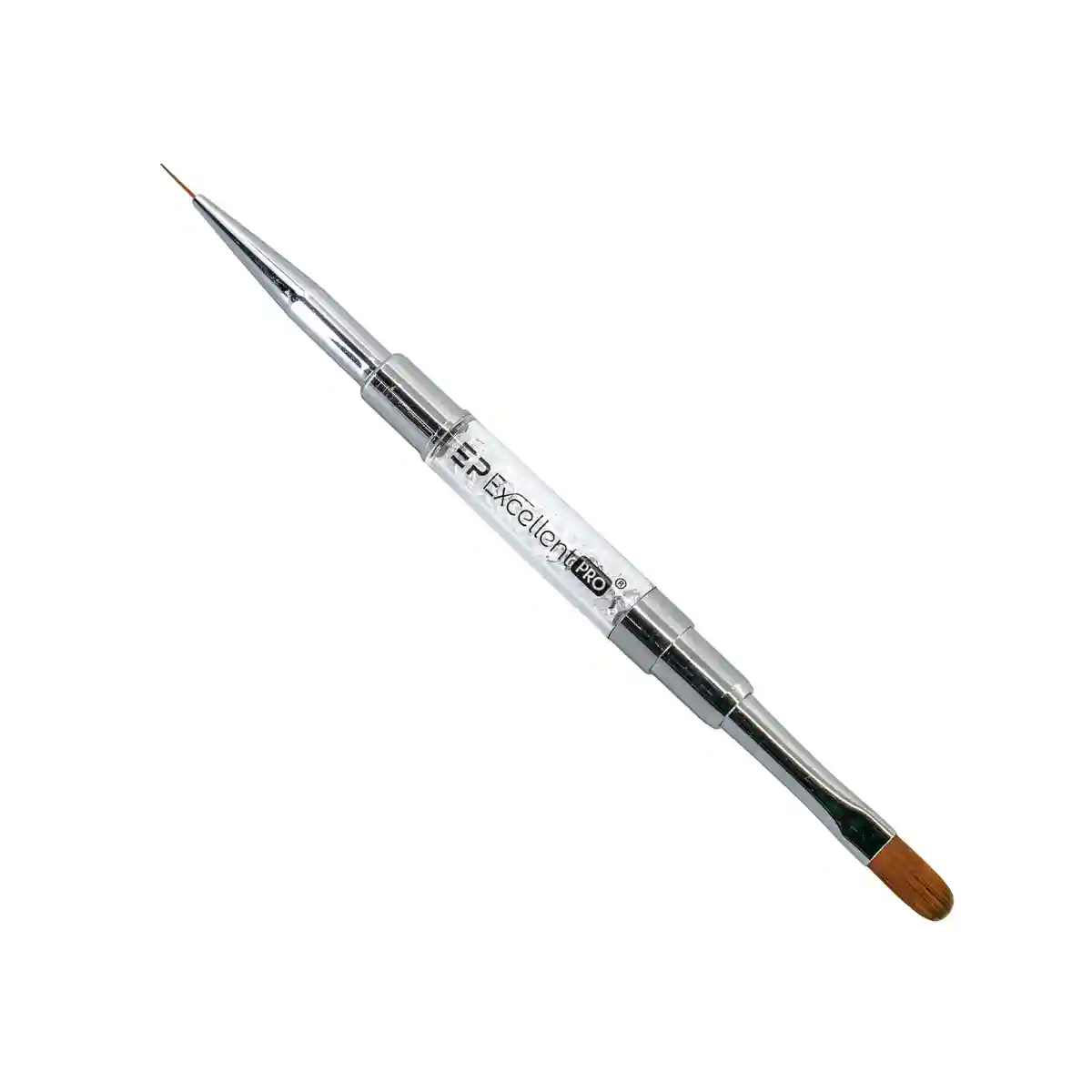 EXCELLENT PRO - Pędzelek 2in1 z cyrkoniami longbrush