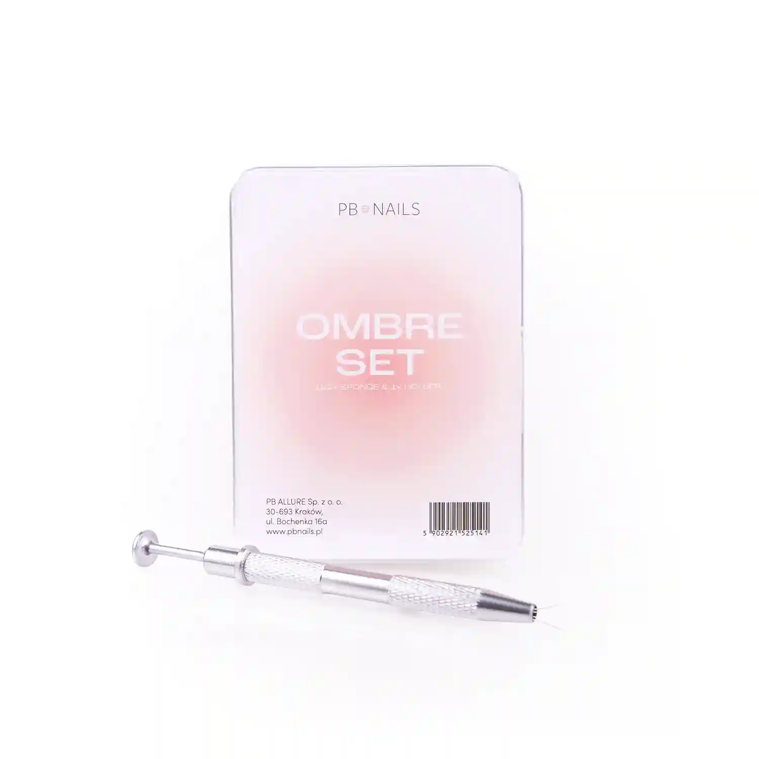 PB NAILS - Gąbeczki do ombre z holderem Ombre Set - 100 szt.