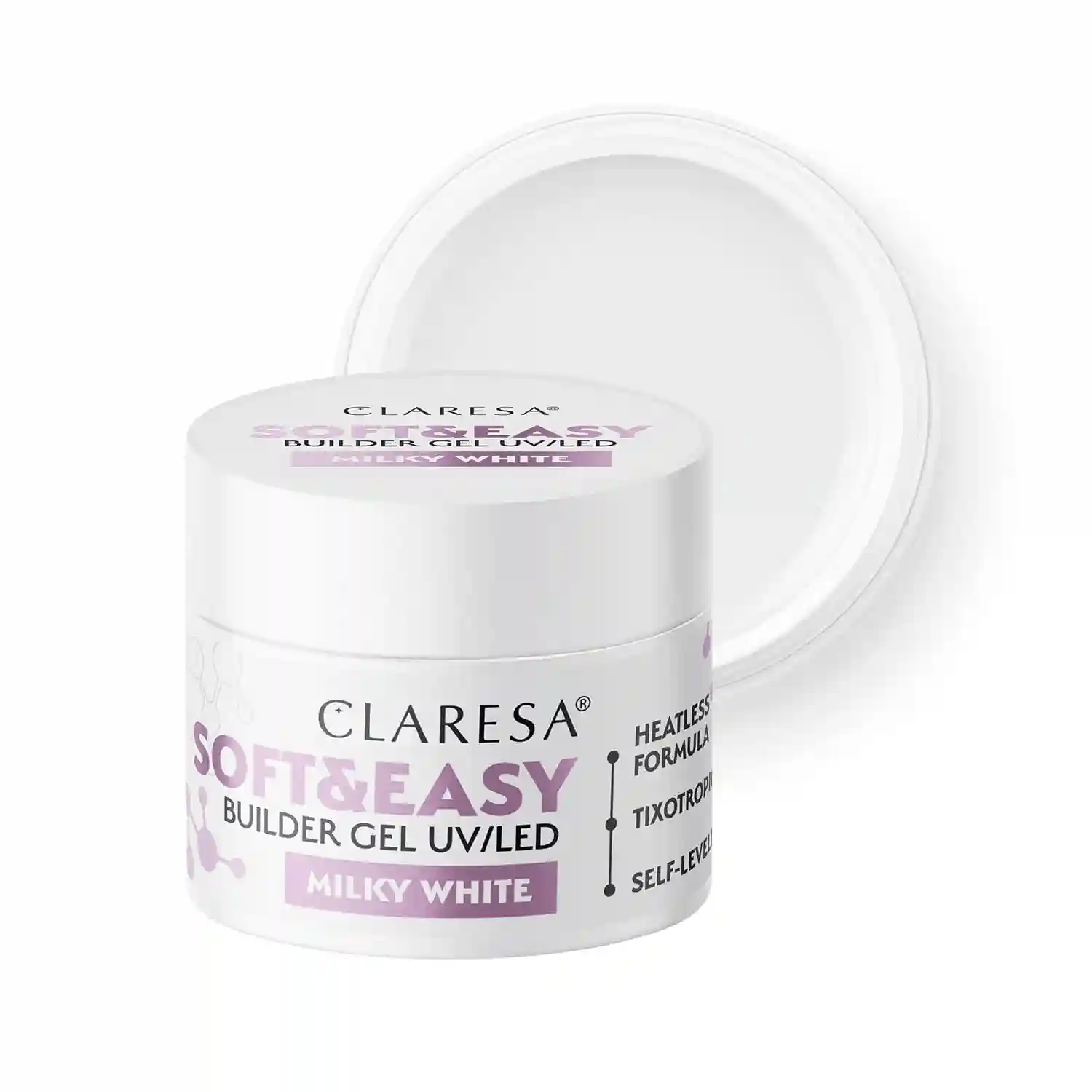 CLARESA - Soft&Easy Builder Gel Milky White - 45g