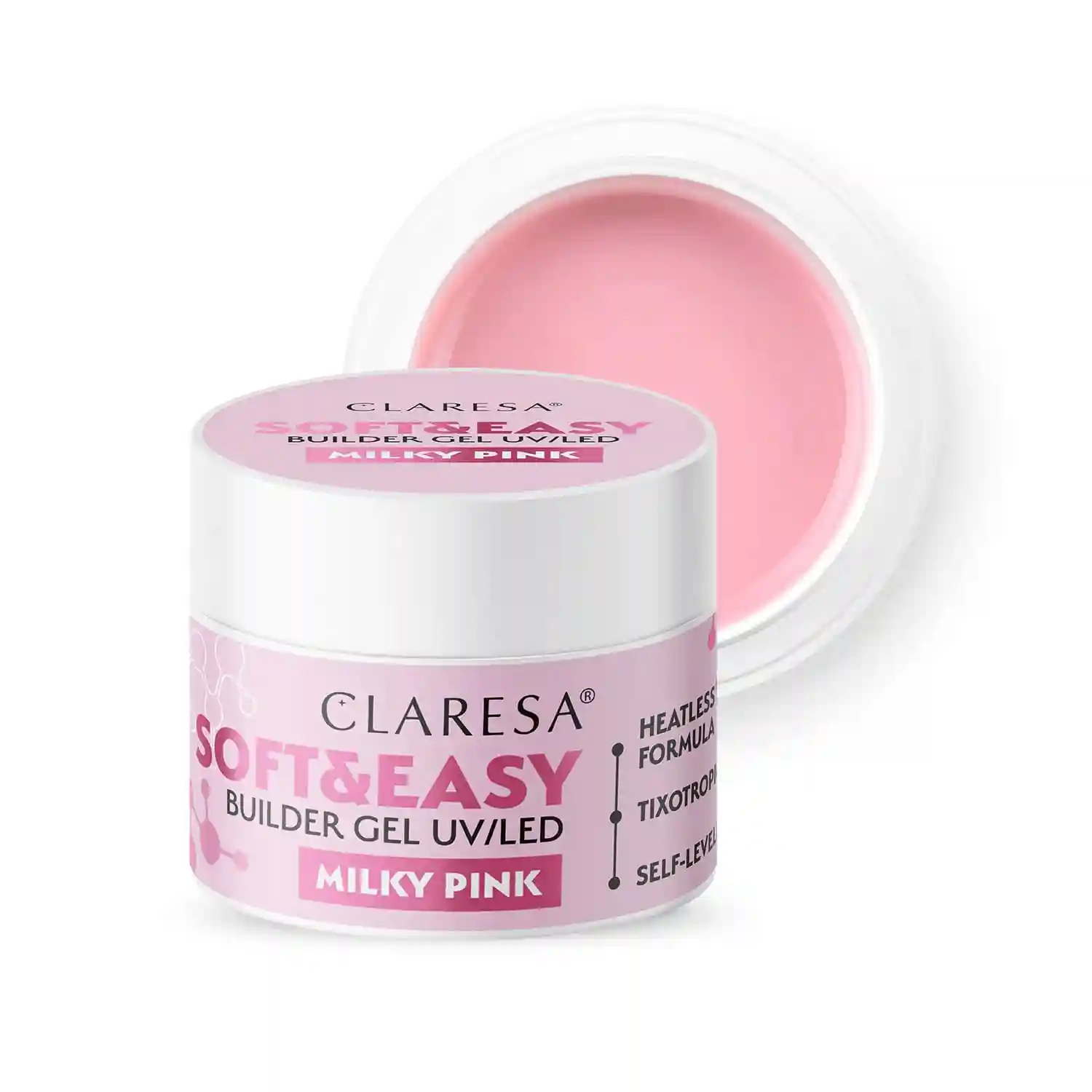 CLARESA - Soft&Easy Builder Gel Milky Pink - 45g