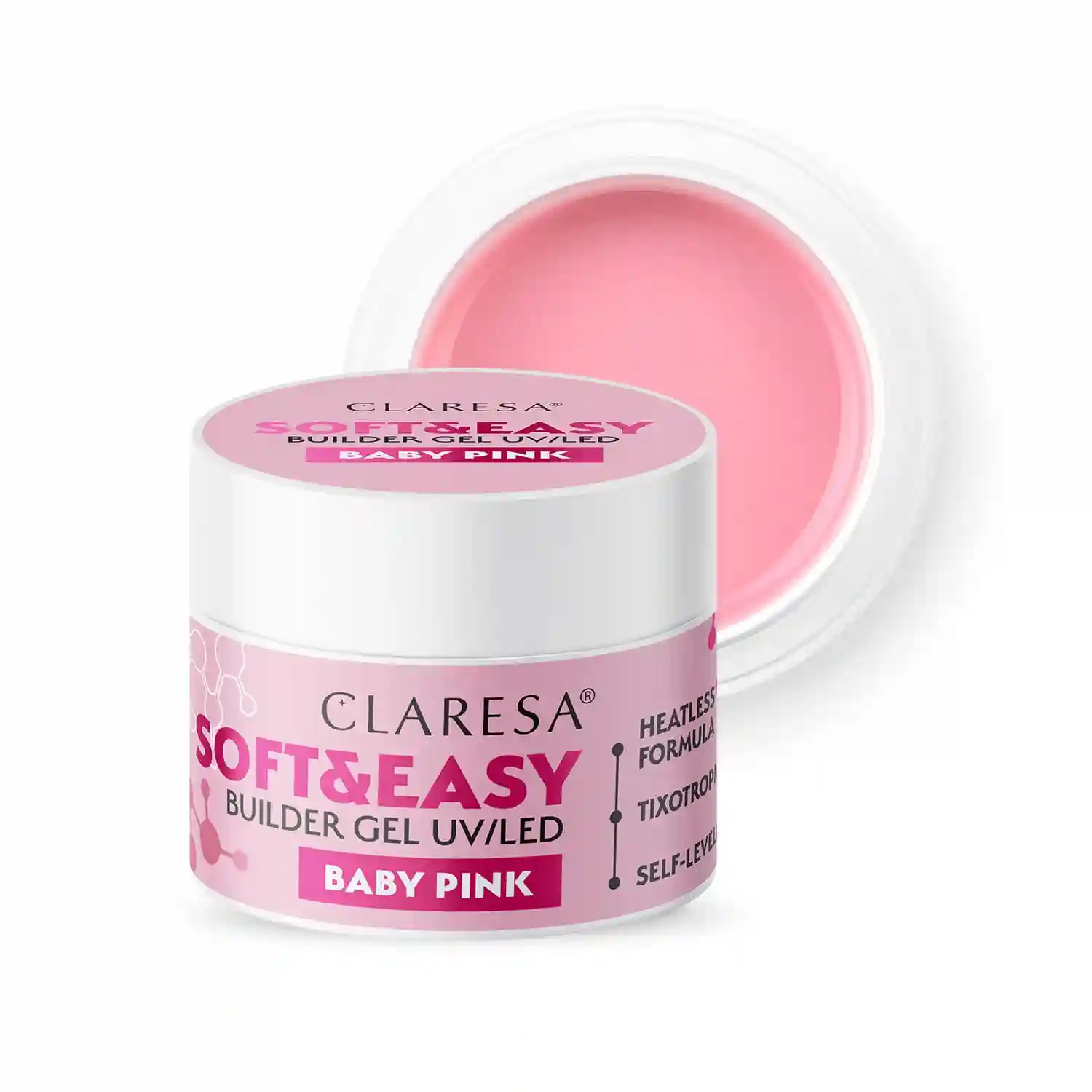 CLARESA - Soft&Easy Builder Gel Baby Pink - 45g