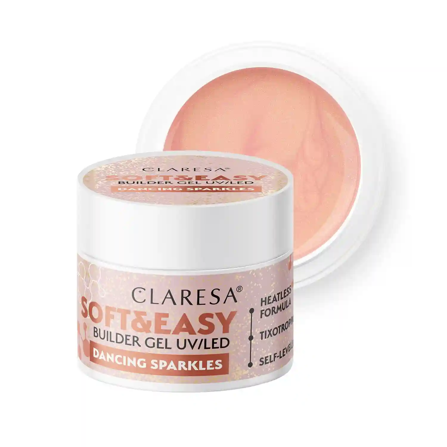 CLARESA - Soft&Easy Builder Gel Dancing Sparkles - 45g