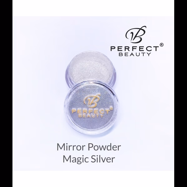 PB NAILS - Pyłek efekt lustra 01 Magic Silver - 3g0