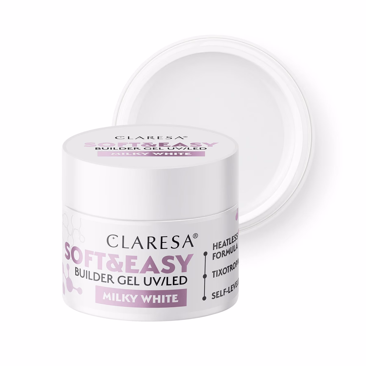 CLARESA - Soft&Easy Builder Gel Milky White - 45g
